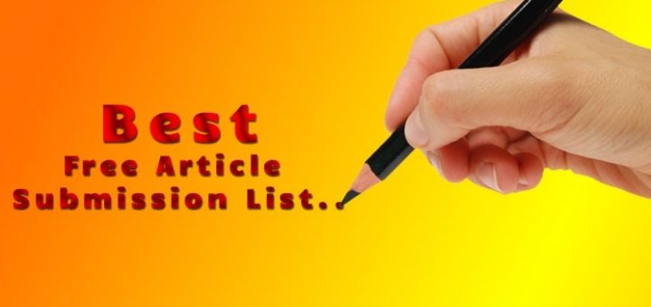 Top 70+ High DA & PR Article Submission Sites List